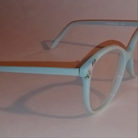 NEW 1980-1990s Rare Vintage EMA Platinum French Women's Frame Eyeglasses Deadsto - Picture 7 of 11